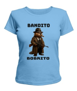 Женская футболка БОБРИТО БАНДИТО