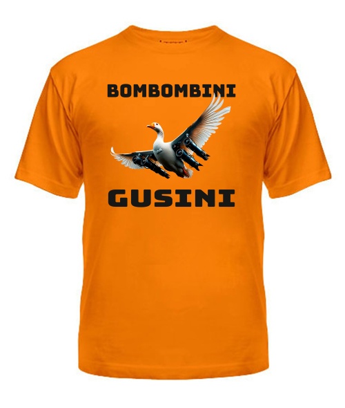 Чоловіча футболка (Помаранчевий XXL) БОМБОМБІНІ ГУЗІНІ