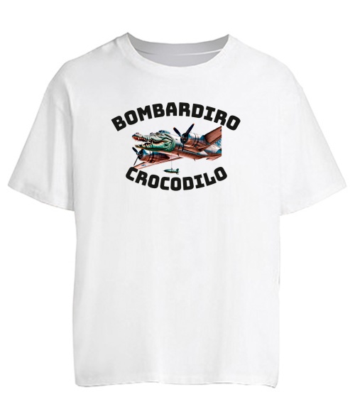 Футболка оверсайз БОМБАРДІРО КРОКОДІЛО