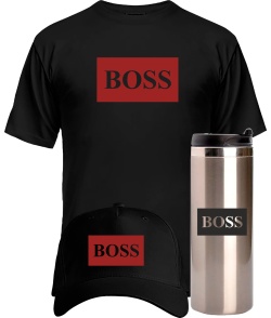 Комплект чоловічий преміум "Оксамит" BOSS літо №1