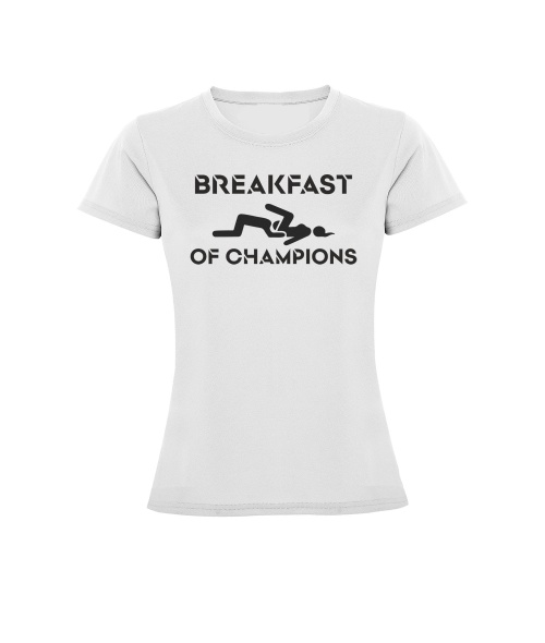 Жіноча футболка спорт Breakfast Of Champions