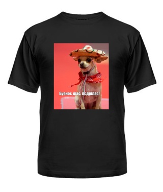 Чоловіча футболка (Чорний XXL) Буенос діас