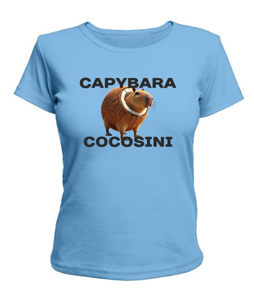 Женская футболка КАПИБАРА КОКОСИНИ