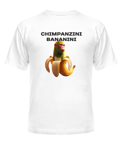 Мужская Футболка ШИМПАНЗИНИ БАНАНИНИ