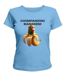 Жіноча футболка ШИМПАНЗІНІ БАНАНІНІ