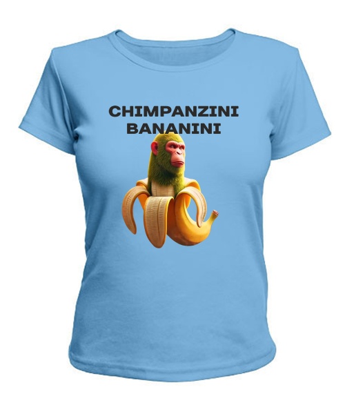 Жіноча футболка ШИМПАНЗІНІ БАНАНІНІ