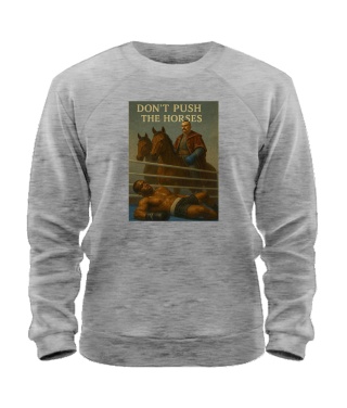 Світшот Don`t push the horses №2