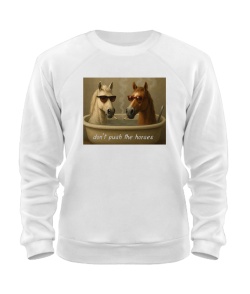 Світшот Don`t push the horses №3