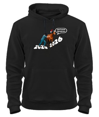 Толстовка-худі Don't push Happy New year Толстовка-худі Don't push Happy New year