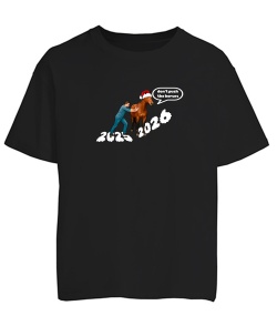 Футболка оверсайз Don't push Happy New year