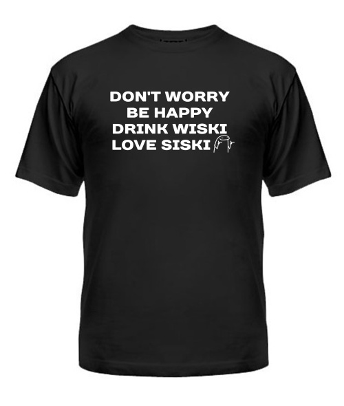 Чоловіча футболка Drink Wiski love siski