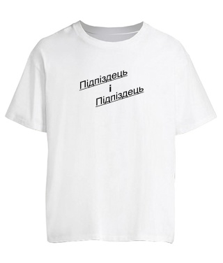 Футболка оверсайз Підпиздець і Підпіздець