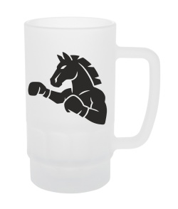 Бокал матовый The horses