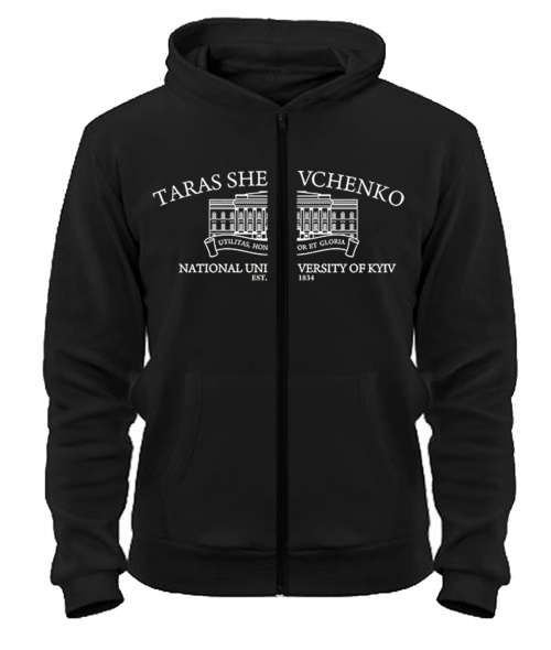 Зіп-худі (Чорний S) КНУ ім. Т. Шевченка