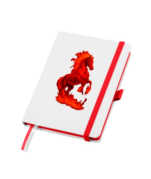 Блокнот A5, Blanco Червоний вогняний кінь 2026