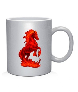Чашка арт Красный огненный конь 2026