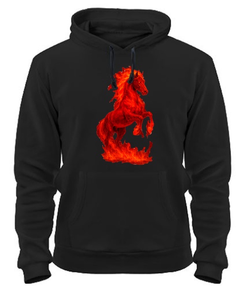Толстовка-худі Червоний вогняний кінь 2026