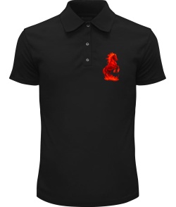 Чоловіче Поло Красный огненный конь 2026