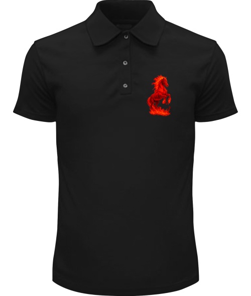 Чоловіче Поло Красный огненный конь 2026