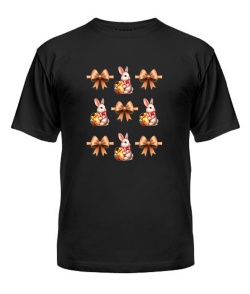 Футболка универсального покроя для женщин Кролики