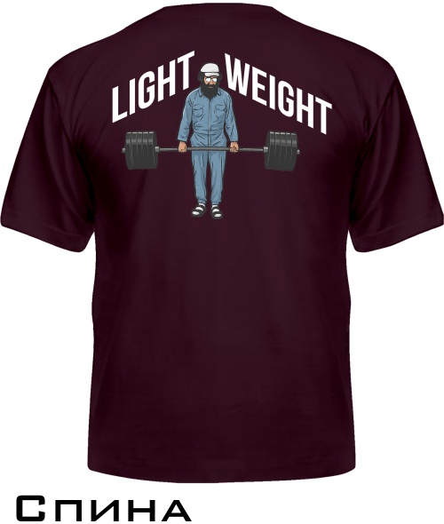 Мужская Футболка light weight (спина)