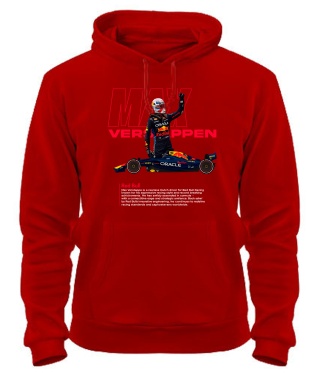 Толстовка-худи (Красный M) MAX Verstappen