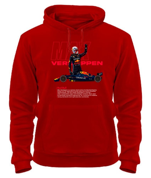 Толстовка-худи (Красный M) MAX Verstappen