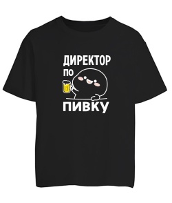 Футболка оверсайз Директор по пивку