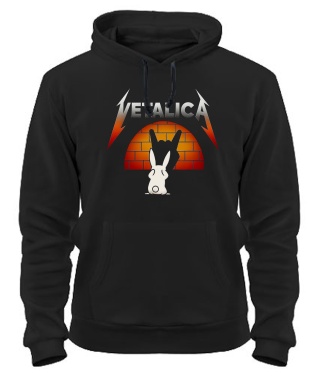 Толстовка-худі Заєць Металіка