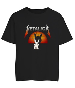 Футболка оверсайз Заєць Металіка