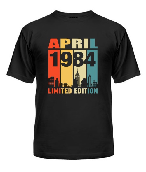 Чоловіча Футболка (чорна M) LIMITED EDITION [April 1984]