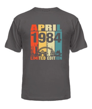 Чоловіча Футболка (Сірий графіт XL) KYIV LIMITED EDITION [APRIL 1984]
