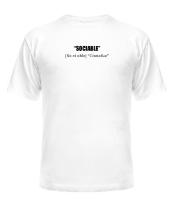 Мужская Футболка Sociable