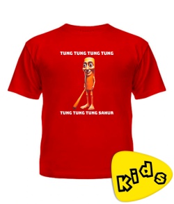 Дитяча футболка (Червоний 6 років 116 см) ТУН ТУН ТУН САХУР