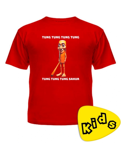 Дитяча футболка (Червоний 6 років 116 см) ТУН ТУН ТУН САХУР