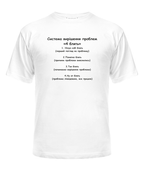 Чоловіча футболка 4 блять