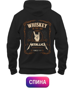 Толстовка-худі Metallica whiskey (Спина)