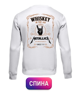 Світшот Metallica whiskey (Спина)