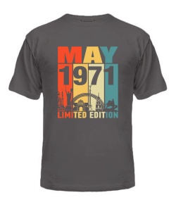 Чоловіча Футболка (Сірий графіт XXL) KYIV LIMITED EDITION [MAY 1971]