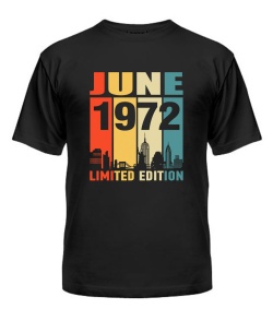 Чоловіча Футболка (Чорний M) LIMITED EDITION [JUNE 1972]