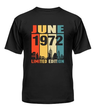 Чоловіча Футболка (Чорний M) LIMITED EDITION [JUNE 1972]