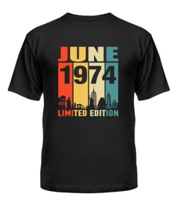 Чоловіча Футболка (Чорний M) LIMITED EDITION [JUNE 1974]