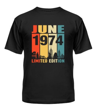 Чоловіча Футболка (Чорний M) LIMITED EDITION [JUNE 1974]