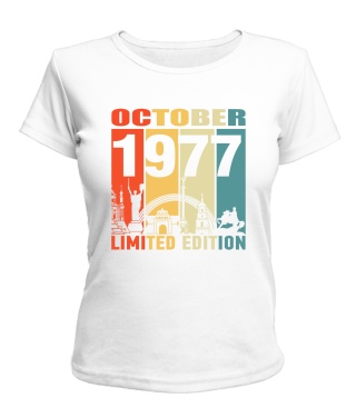 Жіноча Футболка (Білий M) KYIV LIMITED EDITION [OCTOBER 1977]