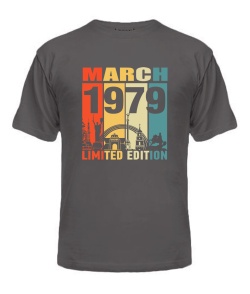 Чоловіча Футболка (Сірий графіт L) KYIV LIMITED EDITION [MARCH 1979]