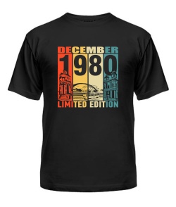 Чоловіча Футболка (Чорний XXL) VINNYTSIA LIMITED EDITION [DECEMBER 1980]