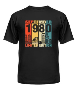 Чоловіча Футболка (Чорний XL) DNIPRO LIMITED EDITION [SEPTEMBER 1980]