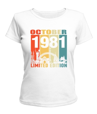 Жіноча Футболка (Білий L) KYIV LIMITED EDITION [OCTOBER 1981]