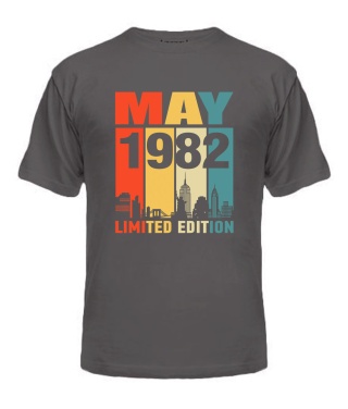 Чоловіча Футболка (Сірий графіт M) LIMITED EDITION [MAY 1982]