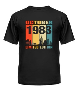 Чоловіча Футболка (Чорний XXL) LIMITED EDITION [OCTOBER 1983]